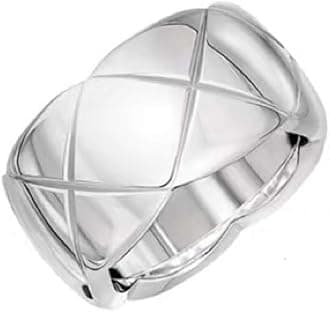 18k Gold Plated Rings for Women,Crush Wide Band Gold Plated Ring, Stacking Rings, Wedding Band Minimalist Style