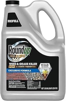 Roundup Dual Action 365 Weed & Grass Killer Plus 12 Month Preventer Refill, Kills & Prevents for up to 1 Year, 1.25 gal.