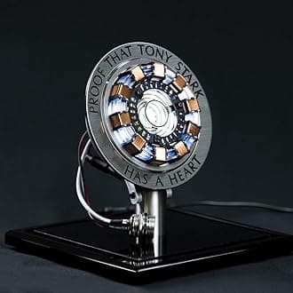 Euvdora 1:1 DIY Model Iron Man Arc Reactor Kits MK1 LED Light Tony Stark Heart Chest Lamp Handmade Toys