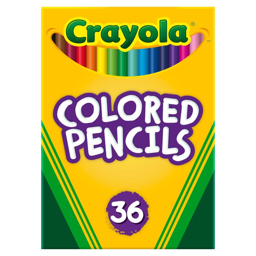 36 Count Colored Pencils Long