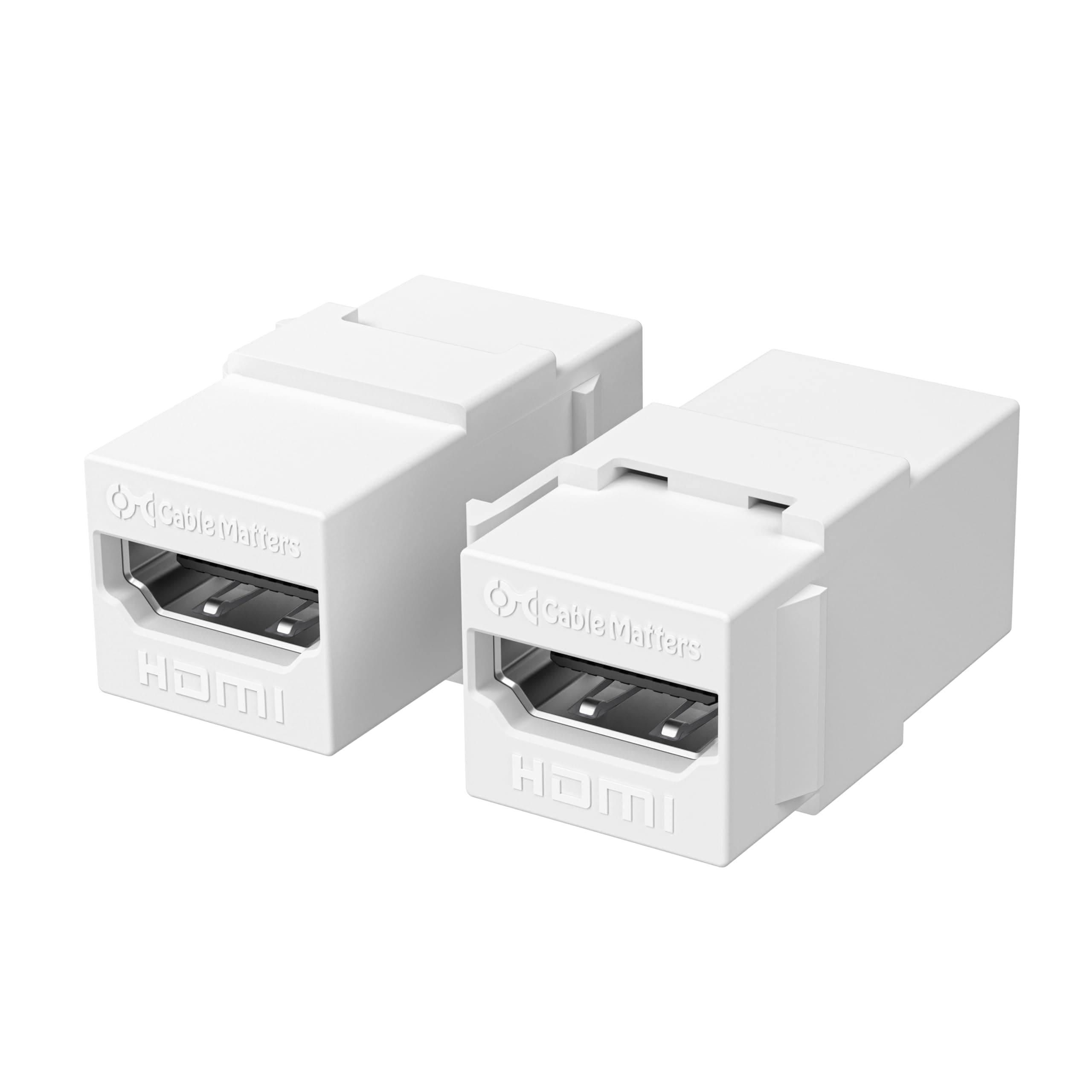 2-Pack 8K HDMI Keystone Jack with 8K 60Hz and 4K 120Hz (HDMI Coupler Keystone)