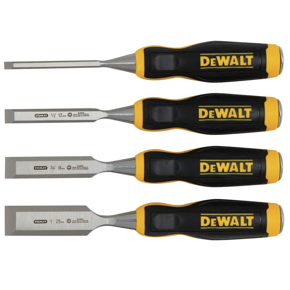 DEWALT DWHT16063 Short Blade Wood Chisel 4piece set