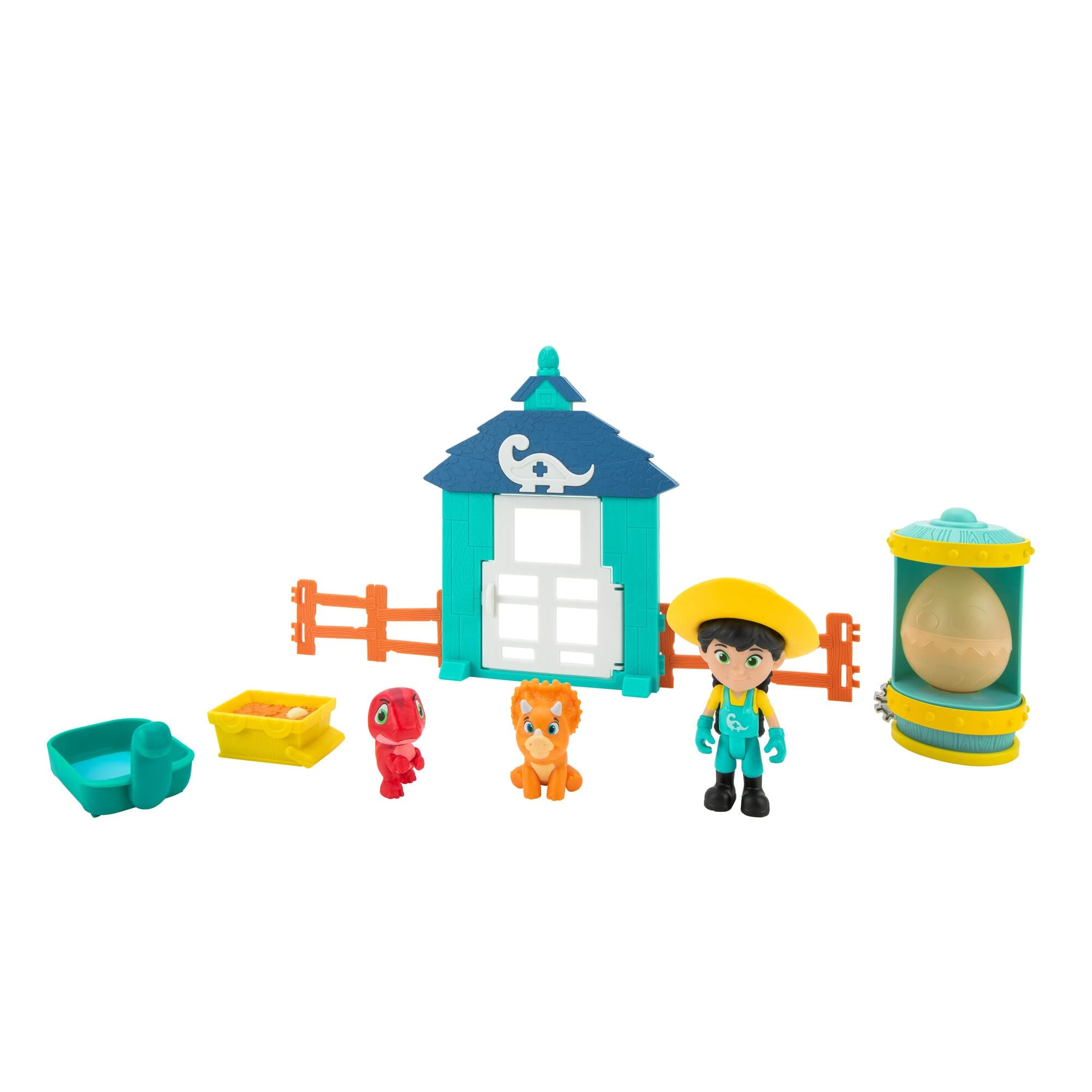 Features Light Up Egg Incubator, 3 Min, Two Baby, Plus Six Accessories-Toys for Kids-Your Favourite Pre-Westoric Ranchers, Dino Ranch Hatchery Adventure Set