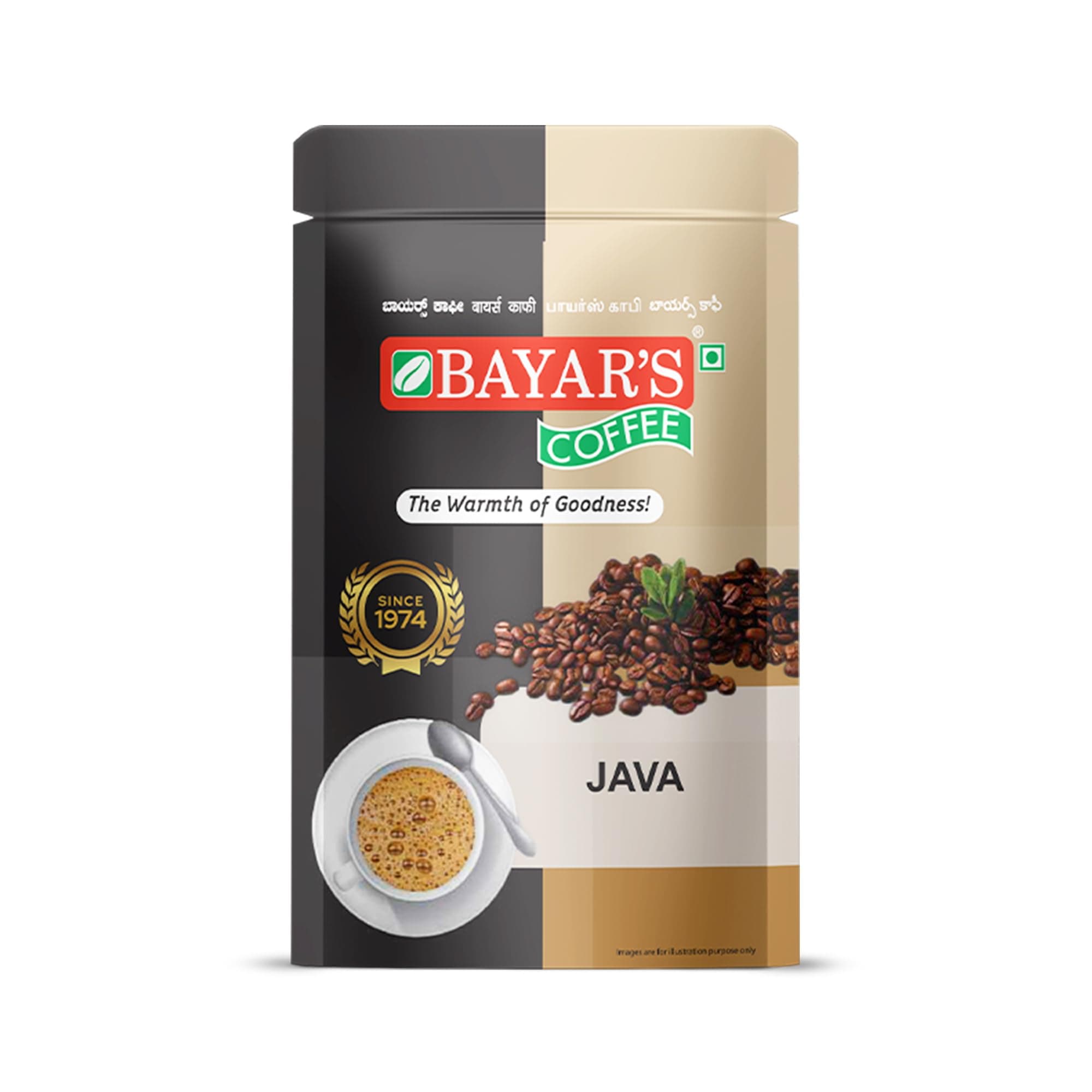 Bayar's Coffee Java Filter Coffee Powder 500g | Traditional South Indian Taste with 80% Coffee & 20% Chicory | Freshly Roasted & Ground for Rich Aroma & Taste (1, 500)