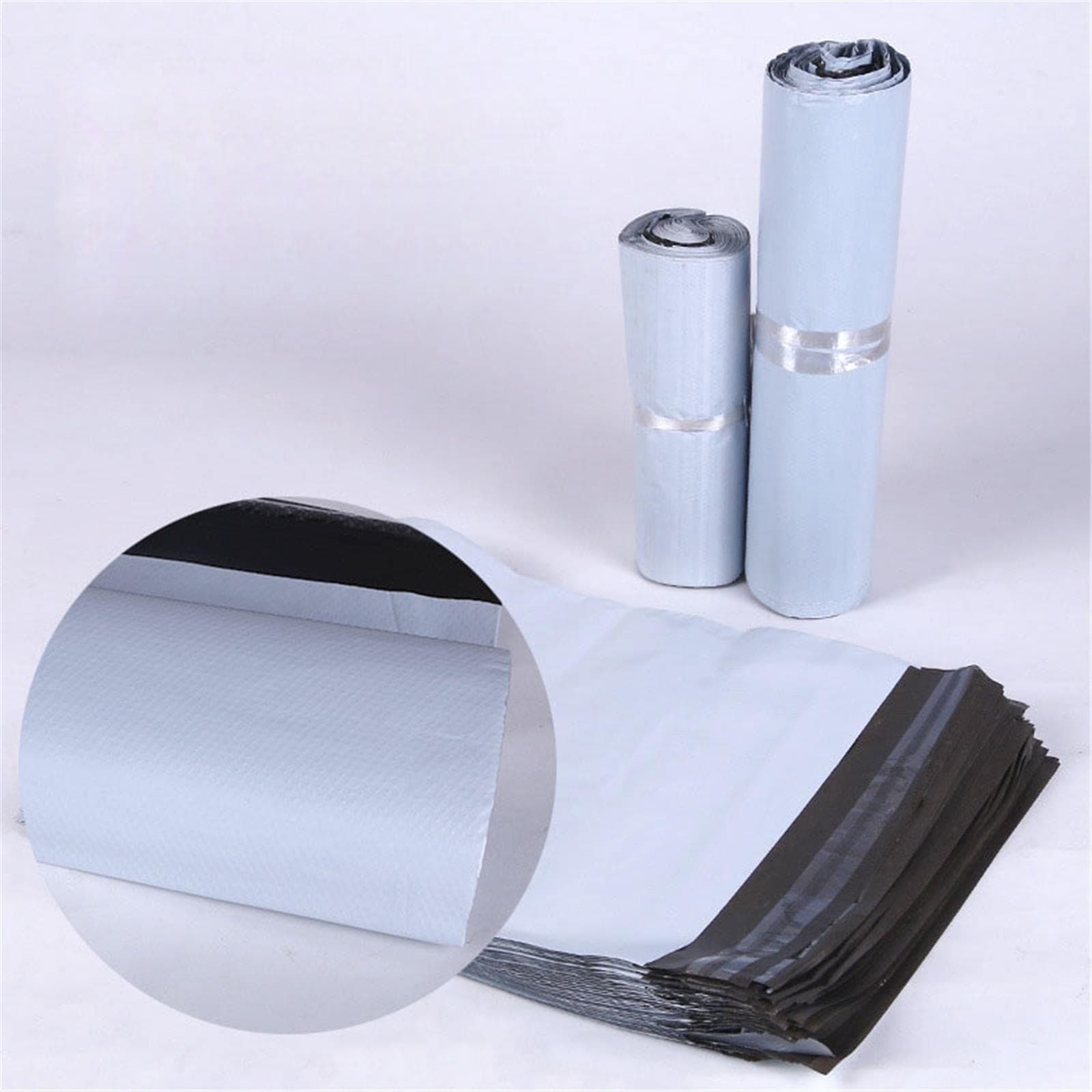 Poly Mailers Envelope Bag Wholesale White Logistics Packing Bag Thickened Express Plastic Express Bag Self Sealed Postal Packing Bags 100Pcs (5060cm, White)