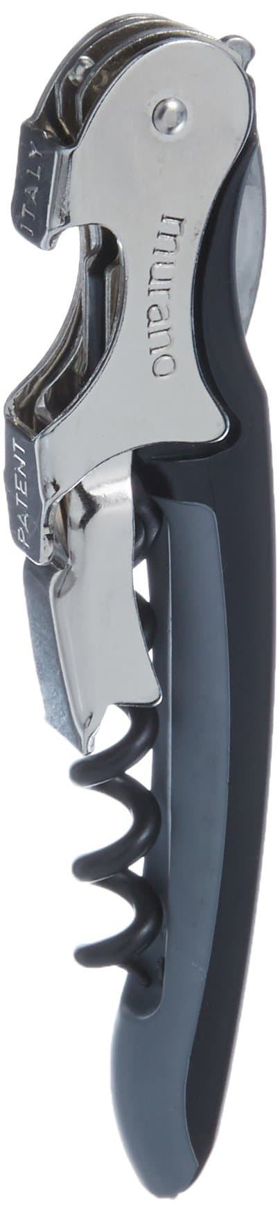 Franmara 3165-BU Soft-Touch Murano Two-Step Waiter Corkscrew with Nonstick Spiral