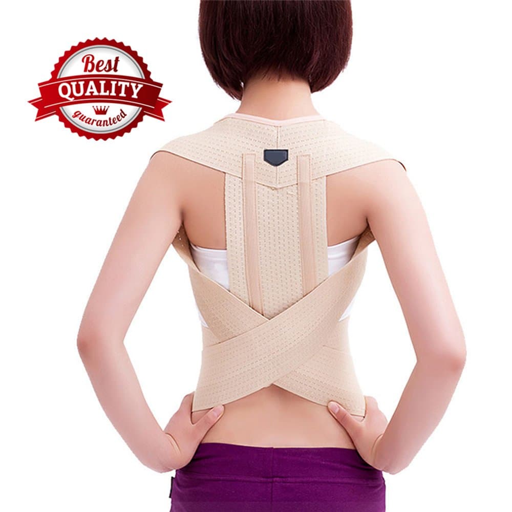 Best Quality Posture Correction Waist Shoulder Chest Back Support Brace Corrector Belt for Women Men (S)