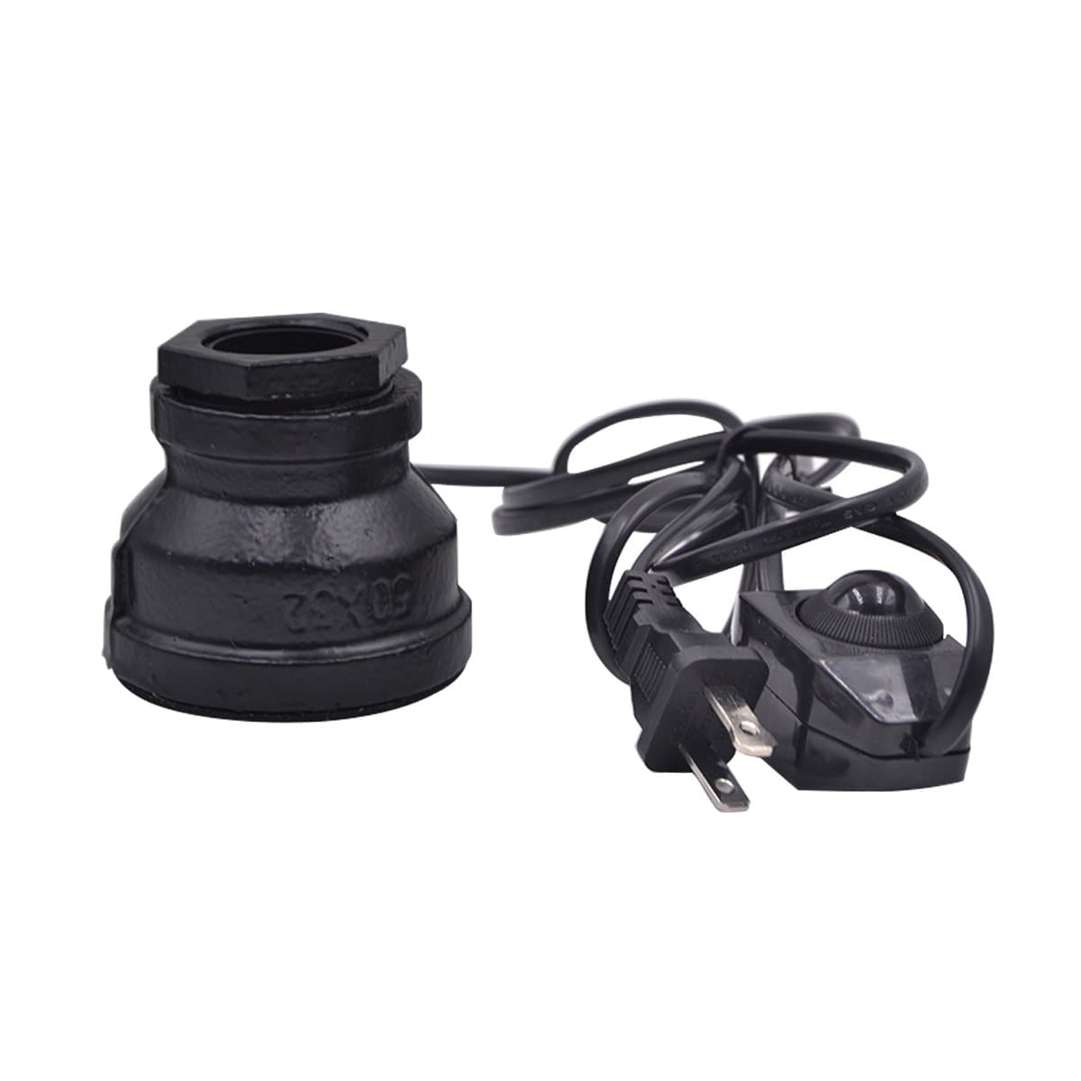 HESSION Vintage Industrial Table Pipe Lamp E26 Edsion Base with Dimmable Switch Steampuck Desk Lights Antique Decoration for Loft Coffee House Bar Black