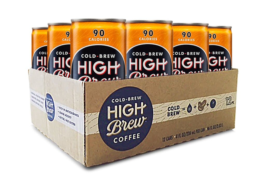 High Brew Coffee, Cold Brew, Salted Caramel, 8 Fl Oz Can (Pack of 12)