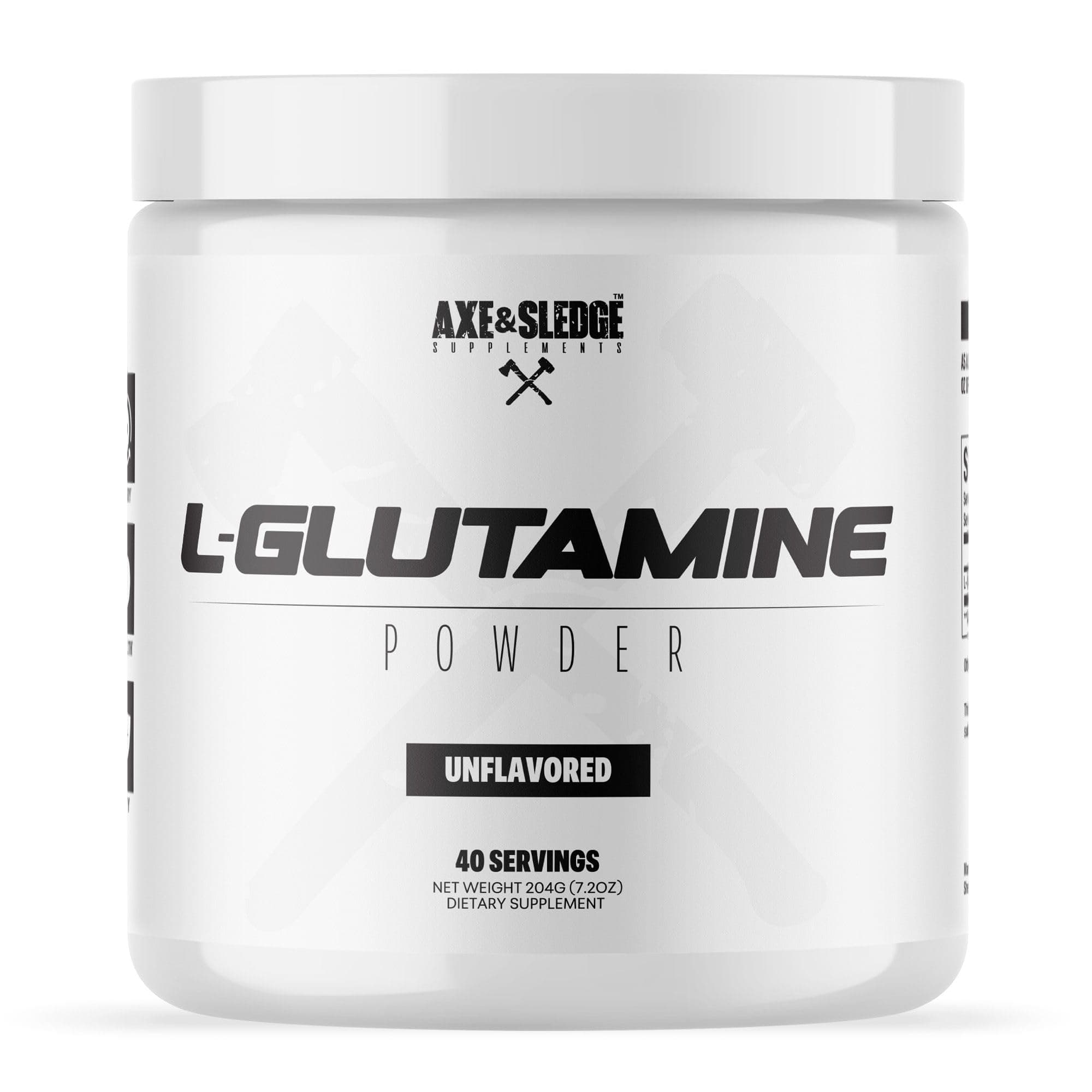 Basics Glutamine | 5g Pure L-Glutamine Per Serving, Unflavored, 40 Servings | No Fillers, Sweeteners, or Artificial Substances, Supports Muscle Recovery & Performance