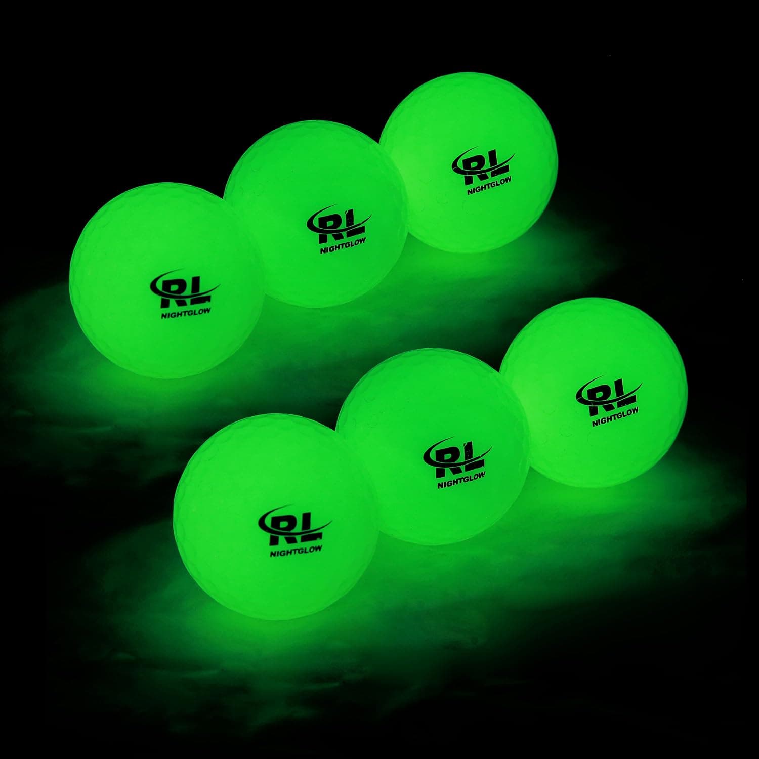 R&L Fluorescent Glow Golf Balls