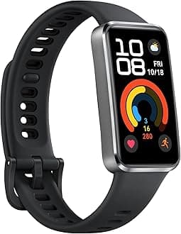 HUAWEI Band 10 Smartwatch up to 14 Days Battery Life iOS Android Average Sleep HRV Sleep Insights with an AI-Powered Fitness Monitoring Tracker Sleep Breathing (Aluminium Alloy case, Matte Black)