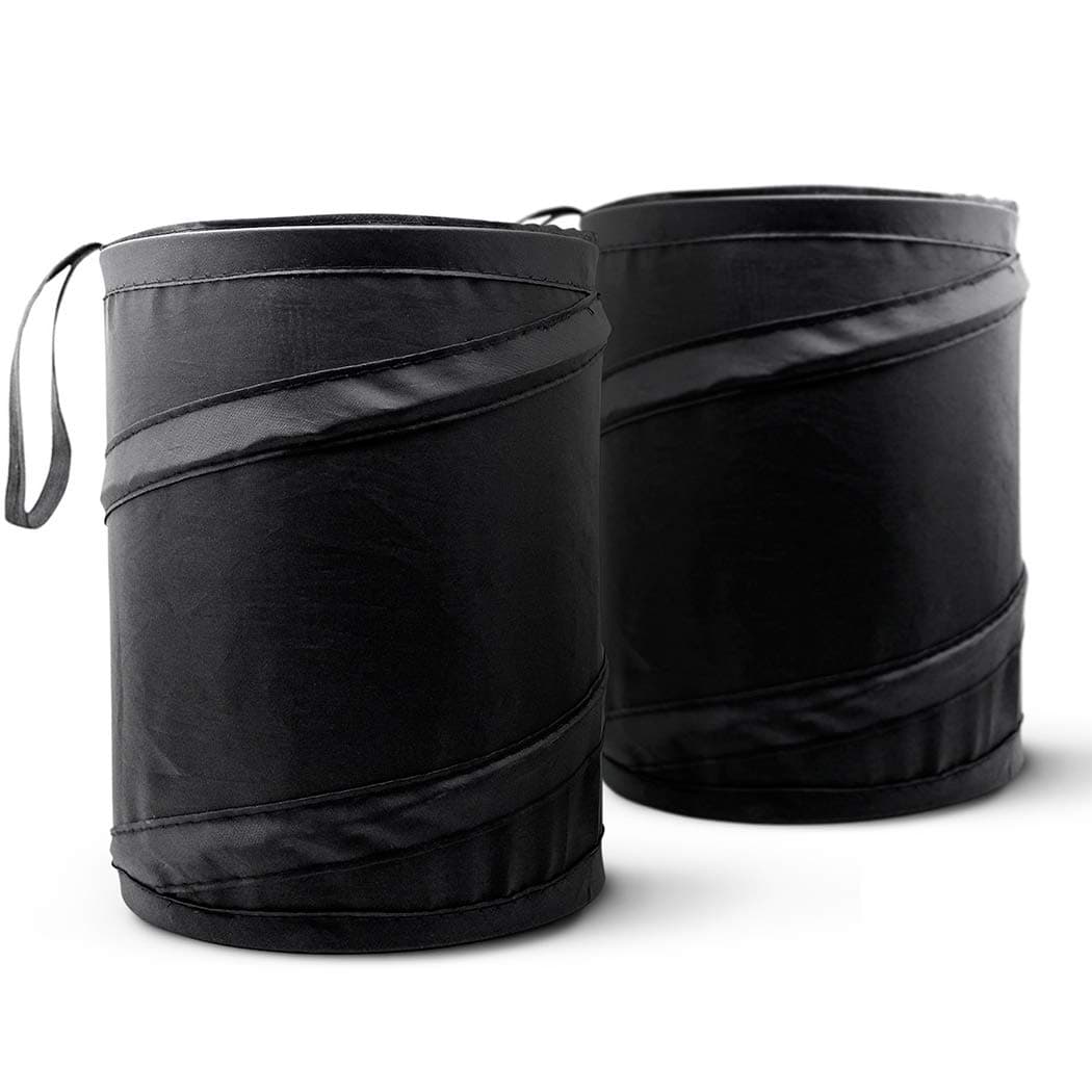 Mavoro Car Bin – Foldable, Pop up, Water Resistant Auto Trash Bag – Car Trash Can (2 Pack)
