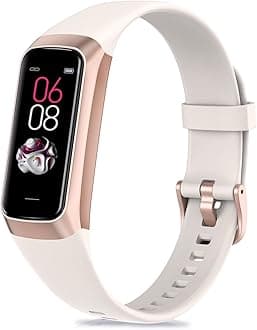 ST-CAREFitness Tracker with Step Counter/Calories/Stopwatch, Activity Tracker, Health Tracker with Heart Rate Monitor, Sleep Tracker,1.10''AMOLED Touch Color Screen, Pedometer Watch for Women Men