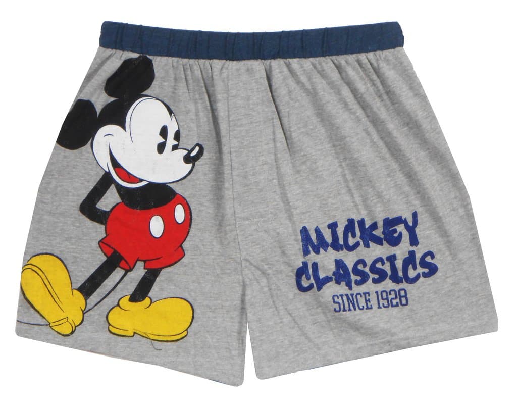 Disney Men's Classic Mickey Boxers Grey X-Large