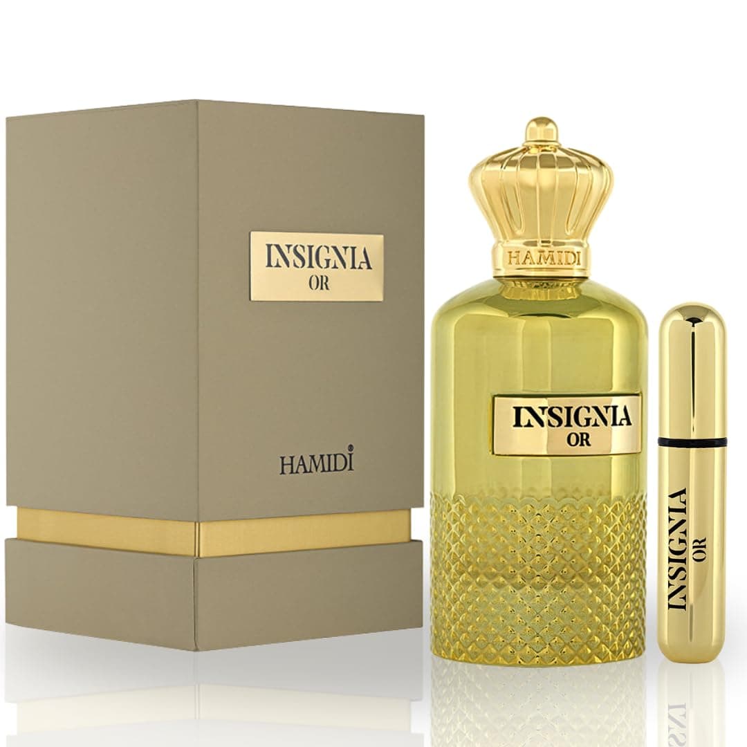 Hamidi INSIGNIA OR Eau De Parfum Spray 105ML (3.5 OZ) - Long Lasting Perfume for Women & Men, Captivating & Harmonious Blend, Unisex Perfume