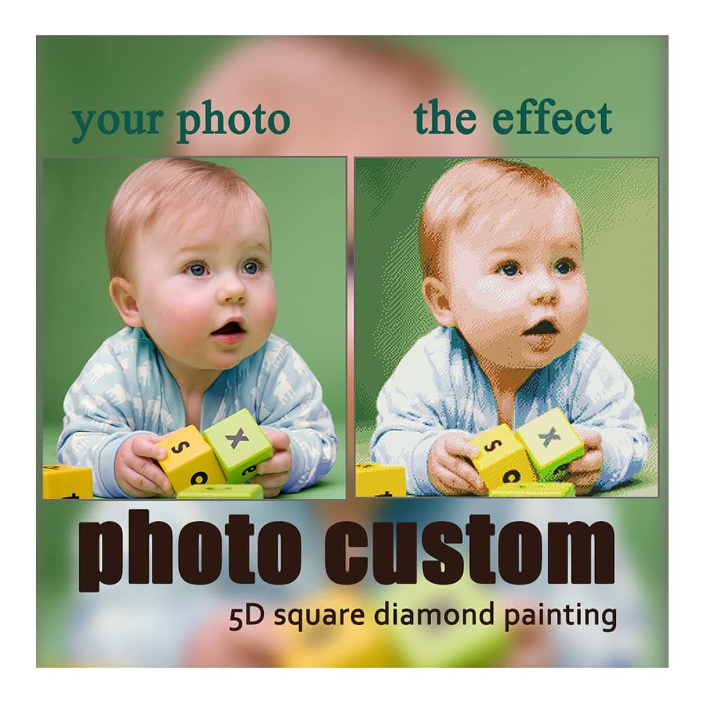 Personalized Customization 5D Diamond Painting Private Custom Photo Diamond Drawing DIY Set Full Drill Rhinestone Embroidery Ornament Wall Decoration