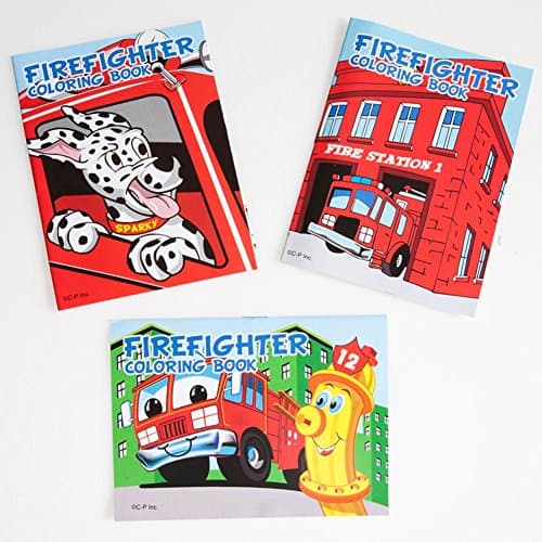 Fire Fighter Coloring Books (12 books)