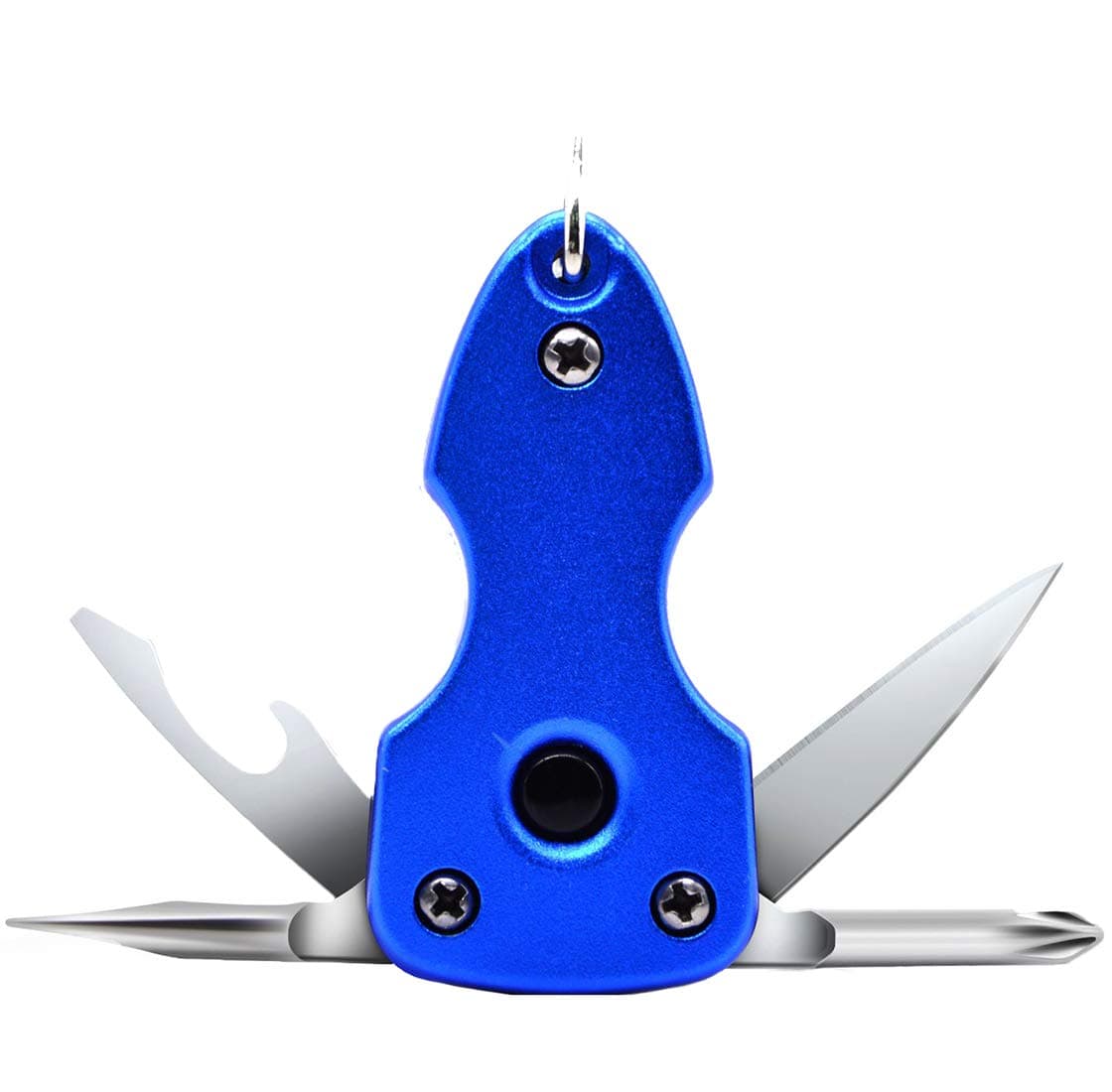 6 in 1 Torch Multi-Tool Keychain (BLUE (K-110))
