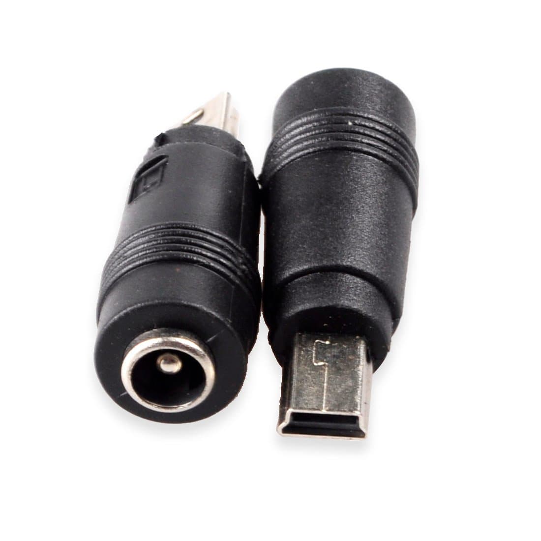 Conwork 5.5 x 2.1mm DC Power Plug Female to Mini-USB Male Charger Adapter for Cellphone Tablet 4-Pack