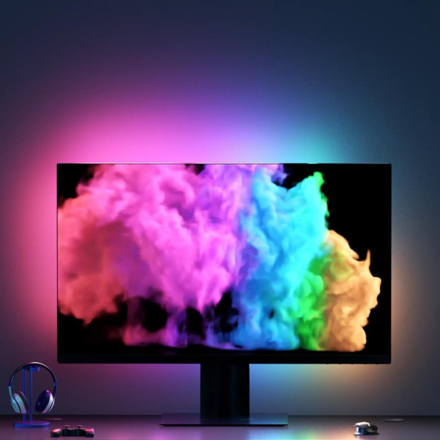 Monitor Backlight Immersion Display Backlight and Screen Color Synchronization Suitable for Esports PC Players, Enhancing The Viewing Atmosphere