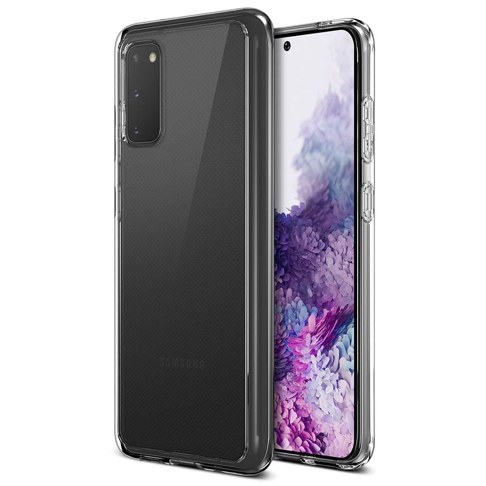 Trianium Clarium Case Designed for Galaxy S20 (6.2”) (2020) - Clear TPU Cushion Hybrid Rigid Back Plate/Reinforced Corner Protection Cover for Samsung Galaxy S 20 Phone (PowerShare Compatible)