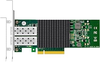 ST7268 2-Port 10Gb SFP+ Ethernet Network Card with Intel 82599ES Controller, PCIE 2.0 X8 Interface, Support Windows 11/10/Windows Server/Linux/ESX/VMware ESXi(Not Support Mac OS)