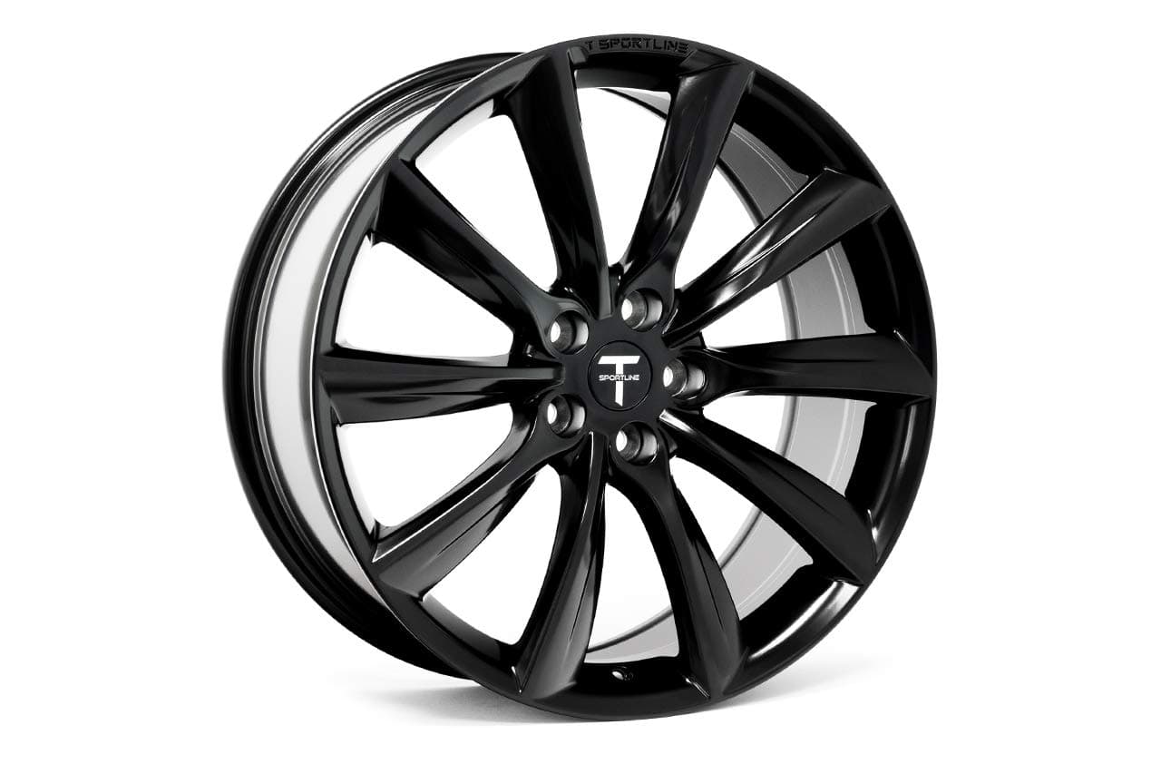 20" TST Tesla Model X Flow Forged Wheel Set Matte Black (Staggered Set)