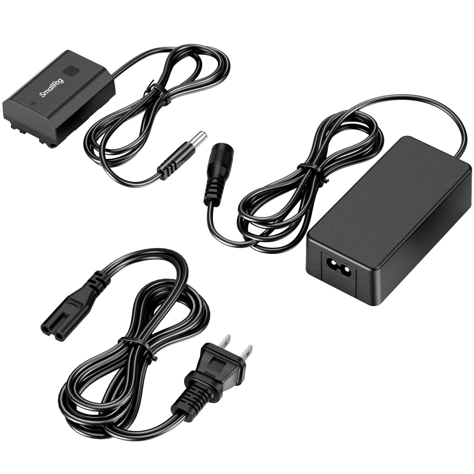 SmallRig Dummy Battery Power Supply Adapter Kit for Sony NP-FZ100, for Sony A7 V, FX3, A7S III, A7 IV, A7 III, A7R III, A7R IV, A7R V, A7C II, A7CR, A1, A9, A9 II, A6600, A6700, FX30, ZV-E1, ZV-E10 II