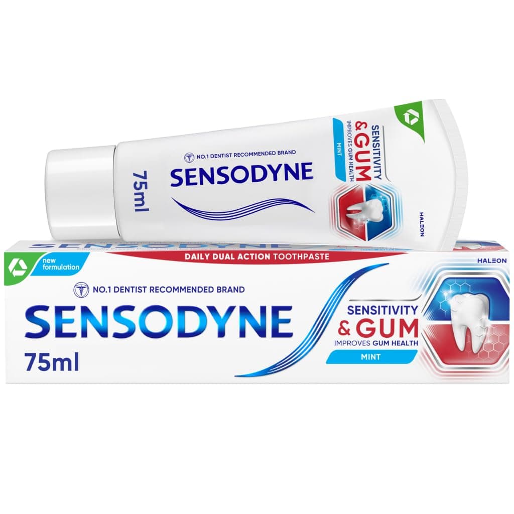 Sensodyne Toothpaste Sensitivity & Gums, Sensitive Toothpaste for Sensitive Teeth and Gum Problems, Mint Flavor, 75 ml