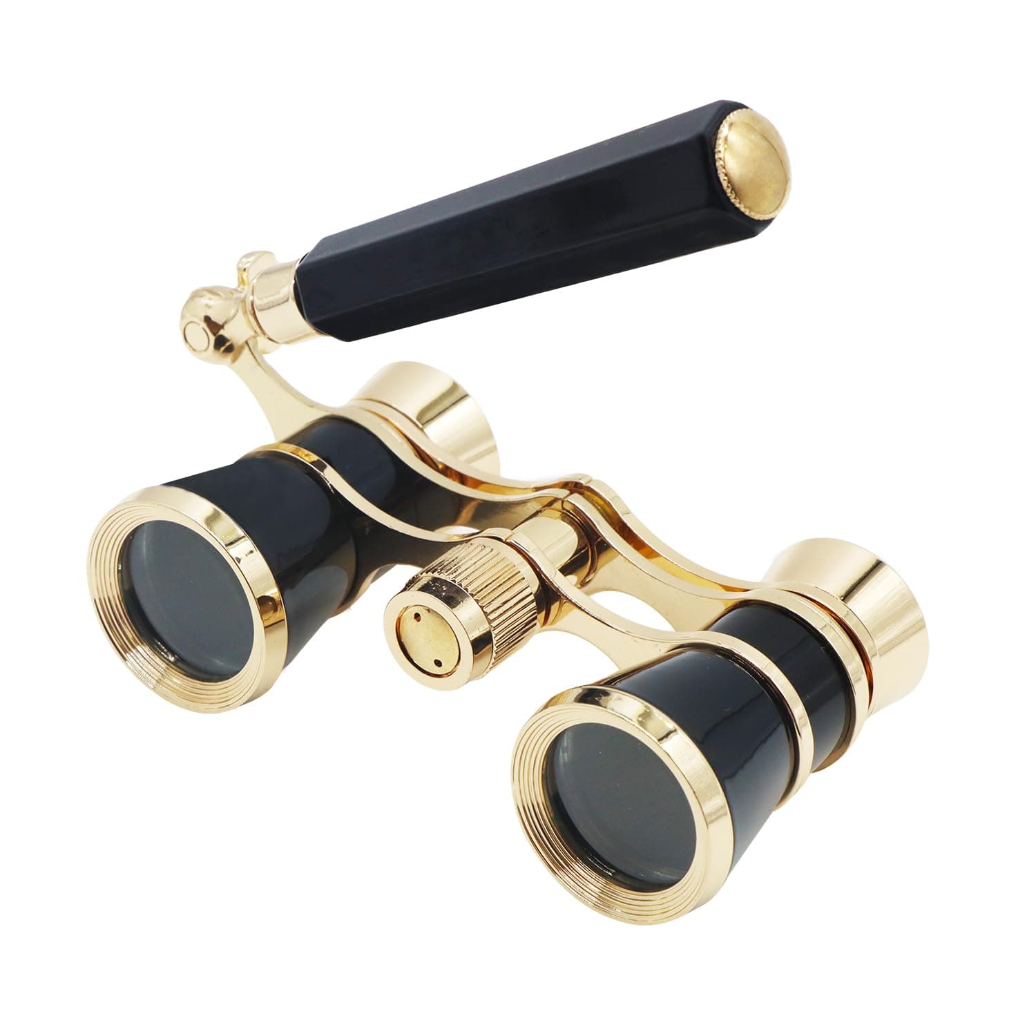 BLACKICE Opera Glasses, 3X25 Theater Binoculars, Mini Compact Opera Glasses with Adjustable Handle, Portable Binoculars for Women Adults Kids, Ideal for Concert Theater Opera (Black with Handle)