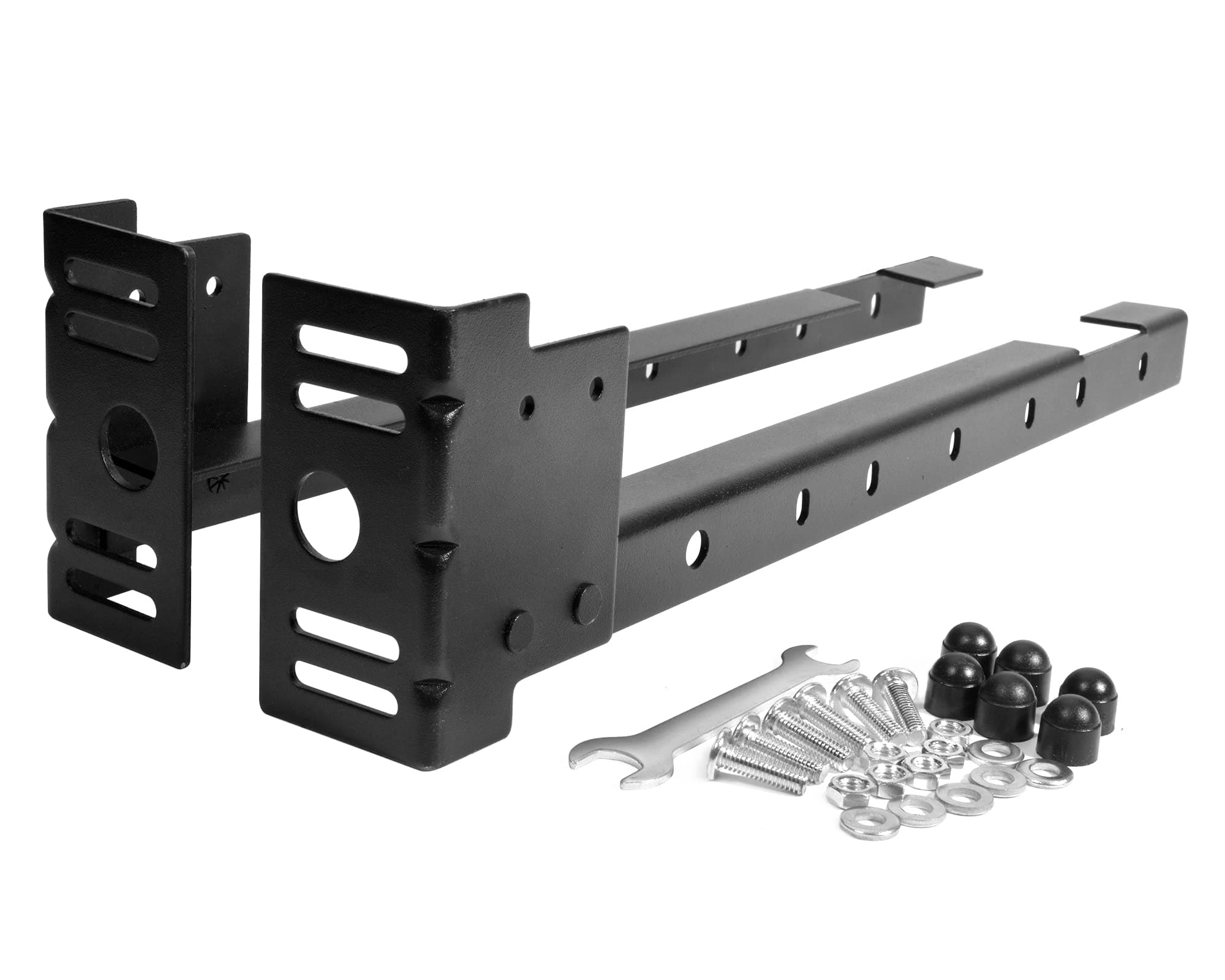 Universal Footboard Extension Brackets for Metal Bed Frame, Bed Frame Extenders for Footboard, Headboard and Footboard Attachment Kit, Drilled to Fit Multi-Size Bed Frame