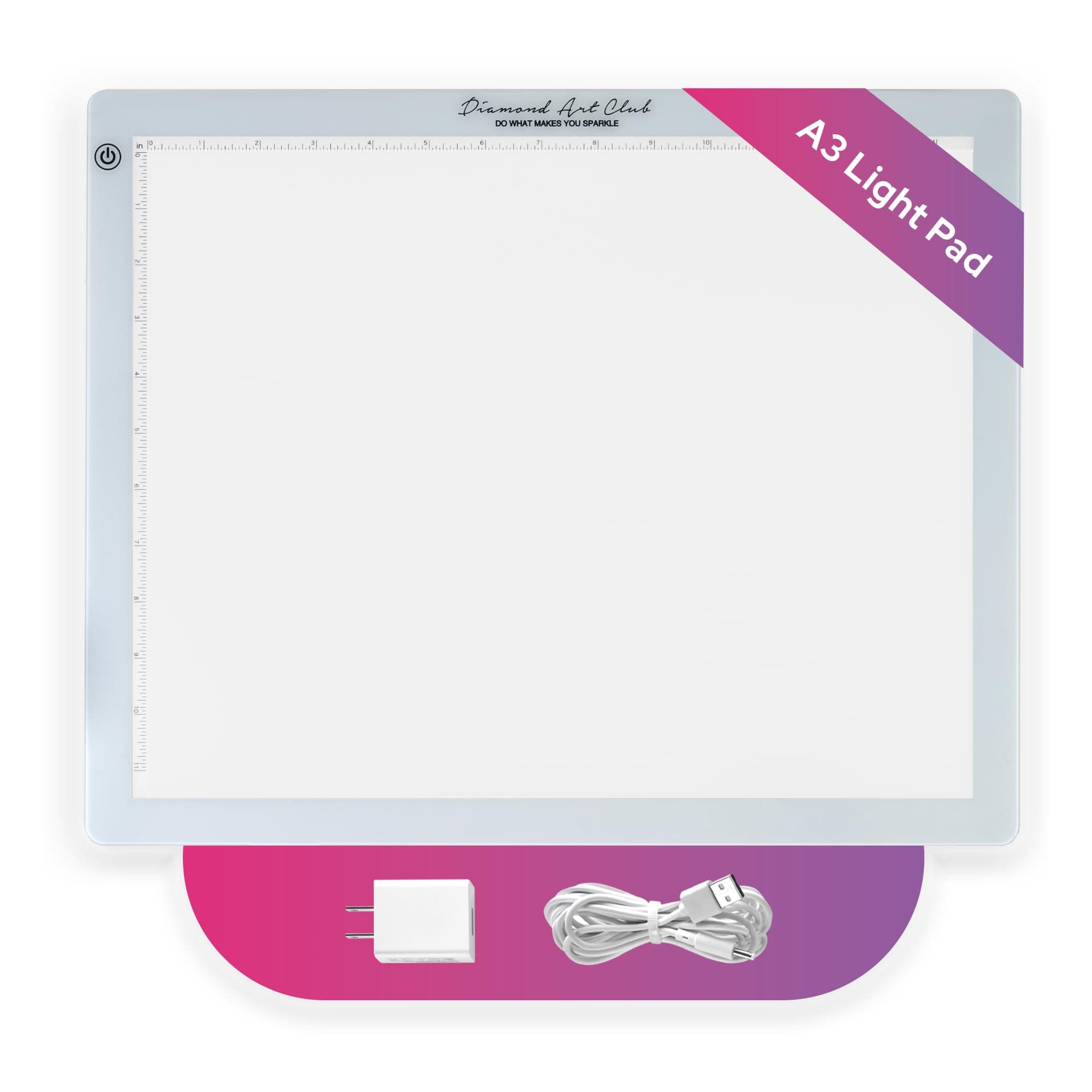 DIAMOND ART CLUB Light Pad, USB LED Light Board for Diamond Painting and DIY Crafting, 5D Diamond Art Tools and Accessories, 16.6" x 13.5"