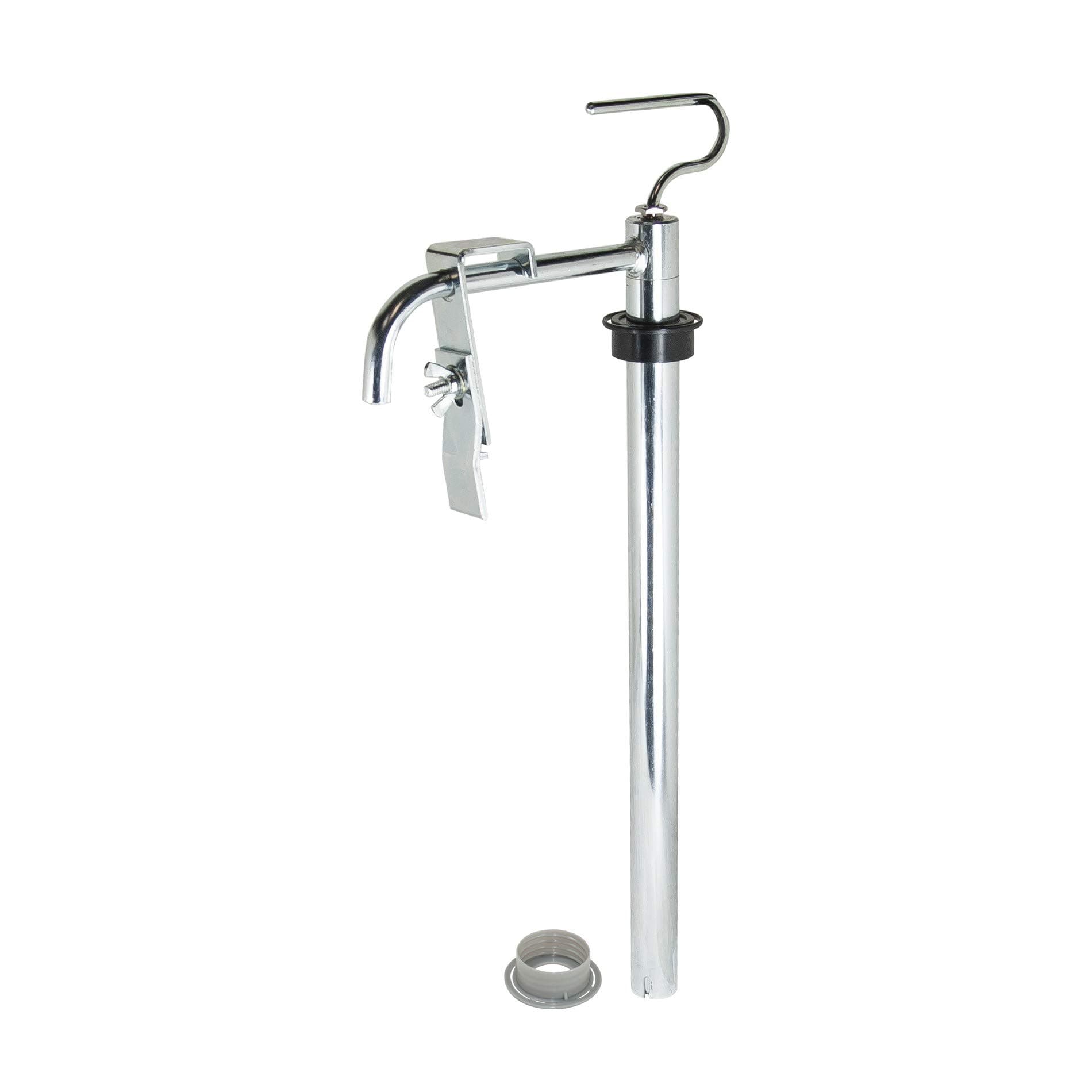 AES Industries 746 Solvent Resistant 5 Gallon Drum Pump with Locking Clamp for Pumping Thinners, Reducers, Machine Oils and Lubricants