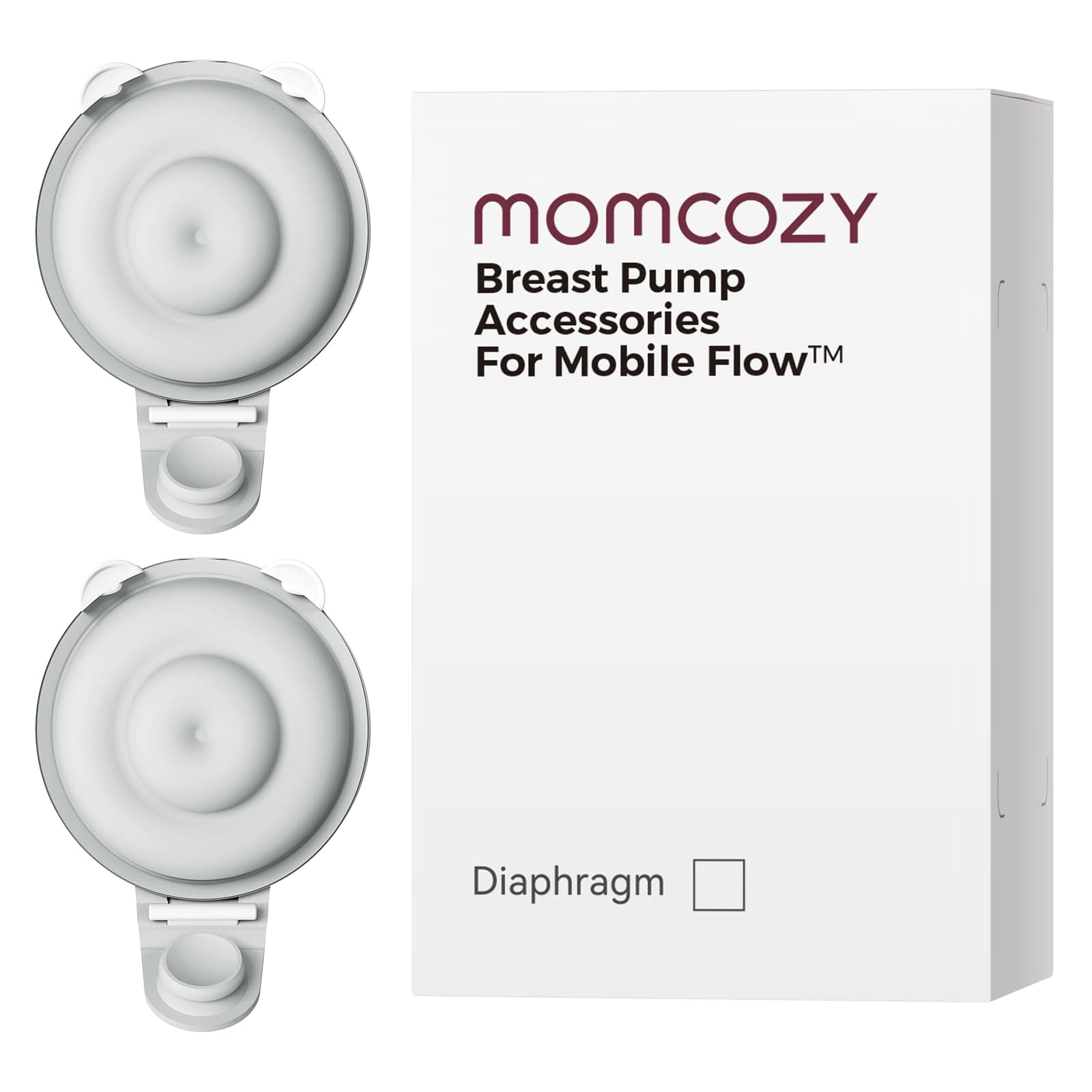 Momcozy Original Replacement Accessories for Upgraded Mobile Flow | Upgraded M9,Original Upgraded M9 Breastfeeding Parts,Double-Layed Diaphragm,2 Pack