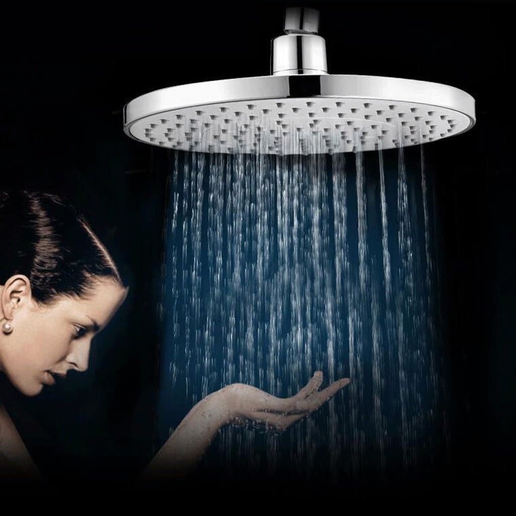 shower head UOMUN Top Spray Shower Large Panel Big Nozzle Bathroom Accessories Round Silica Gel Water Hole Anti-blocking Bathroom Hotel Diameter22cm International Standard G1/2