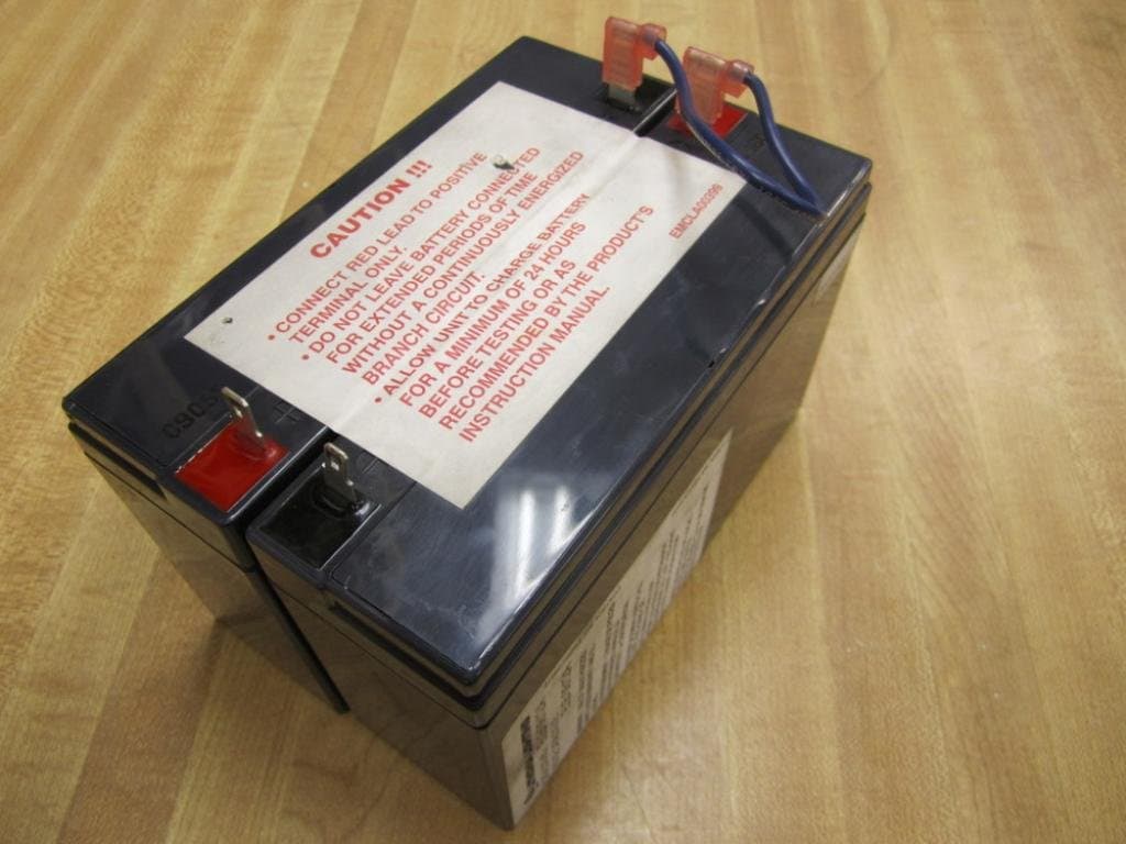 Lithonia Lighting ELB 0612A Emergency Replacement Battery, 6 Volt, Black, 3.70x5.95x2.00