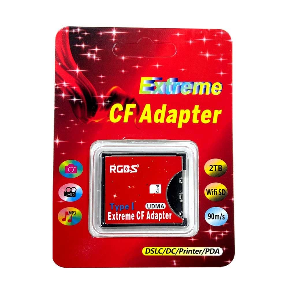 SD SDHC SDXC to High Speed Extreme Compact Flash CF Type I UDMA Memory Card Adapter support 16/32/64/128 GB