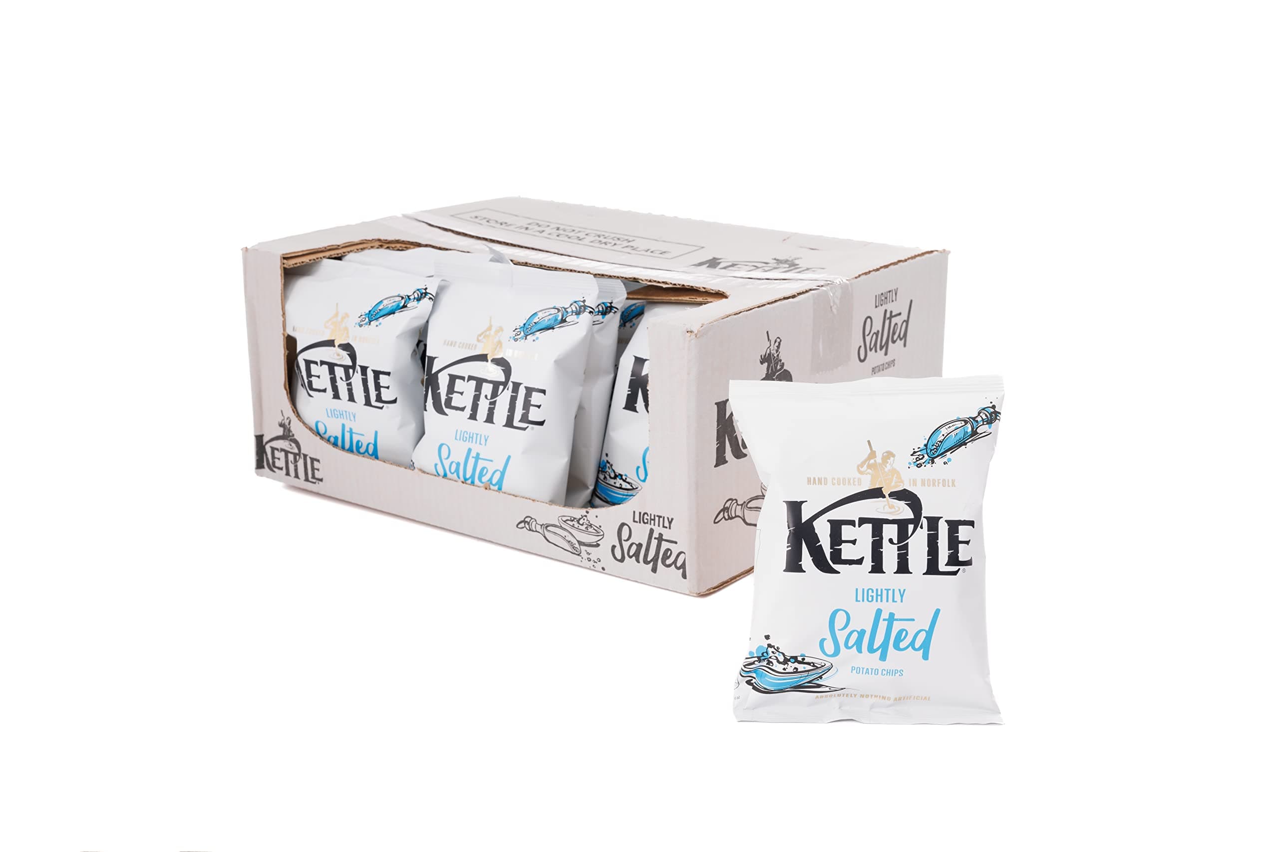 Kettle Chips Lightly Salt 40 g (Pack of 18)