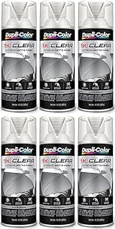 Sherwin-Williams Company, Duplicolor 1K Clear Extreme Matte Finish Spray Paint (12 oz) - 6 Pack