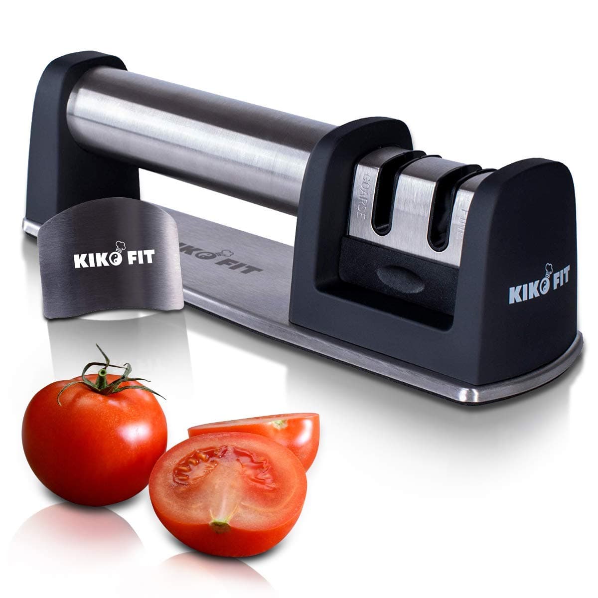 Manual Knife Sharpener by Ingenious Chef Two Stage Sharpening Kitchen Tool