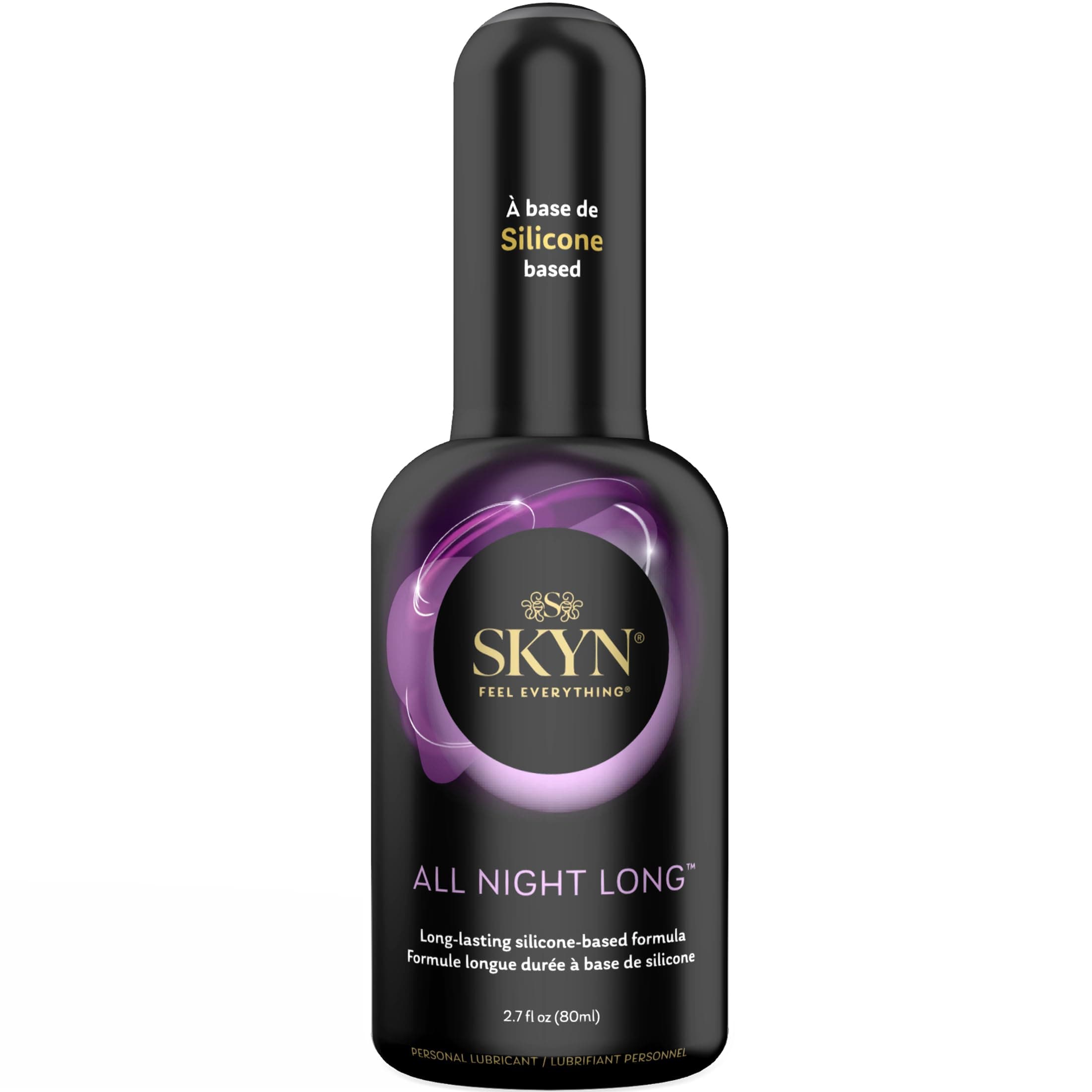 All Night Long Silicone-Based, Long Lasting Lube (2.7 oz) for Men, Women and Couples, Safe with Latex and Non-Latex Condoms