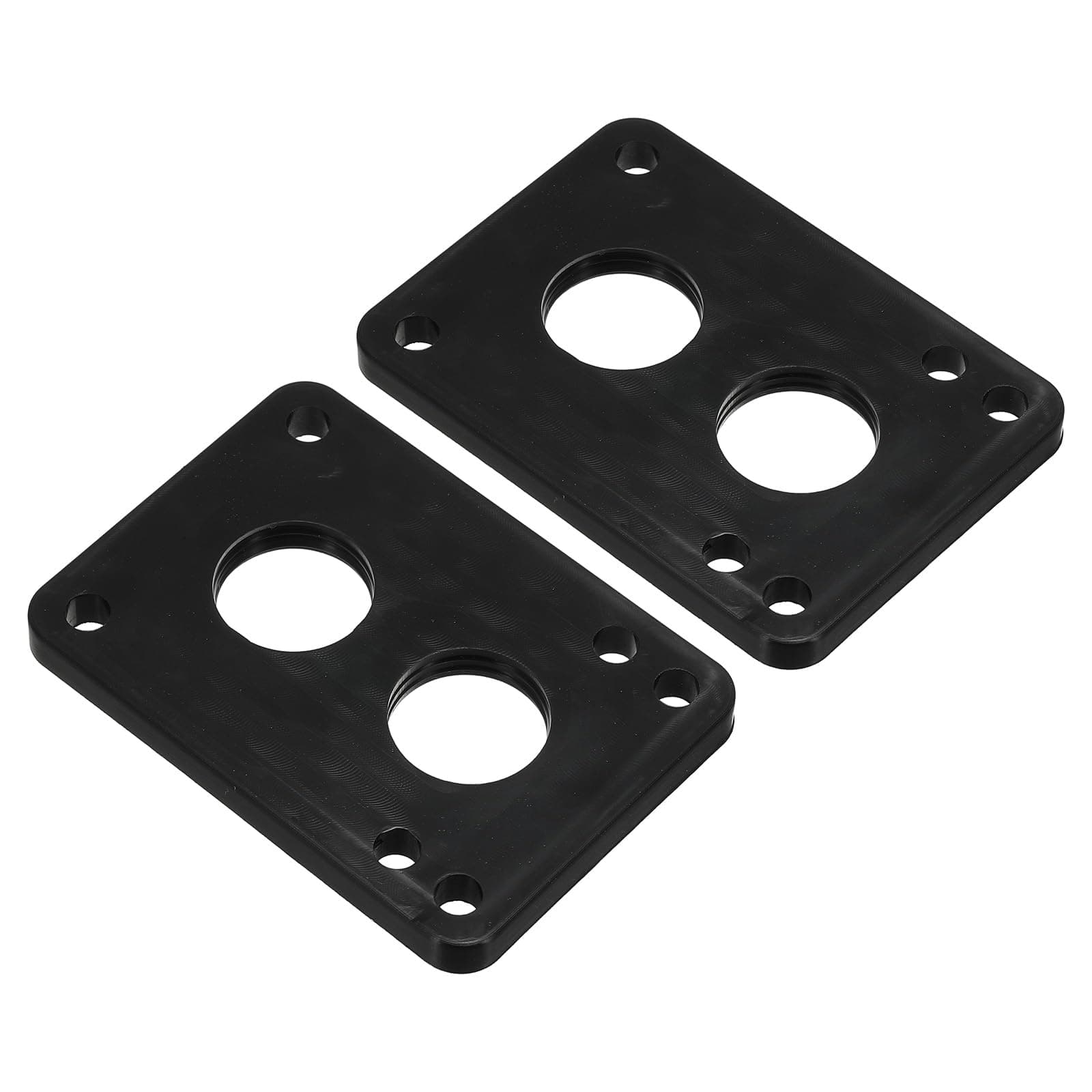 PATIKIL 1/4" Skateboard Riser Pads, 2 Pack PU 3x2 Skateboard Riser Pads Angled Wedge Shock Pads for Skateboard Truck, Black