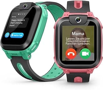 imoo Z1 Kids Smart Watch, Kids Smart Watches for Girls, Smart Watch with SIM Card with GPS Tracker, Children Phone Watches with HD Video and Phone Call, IPX8 Water Resistance(Z1, Rose)