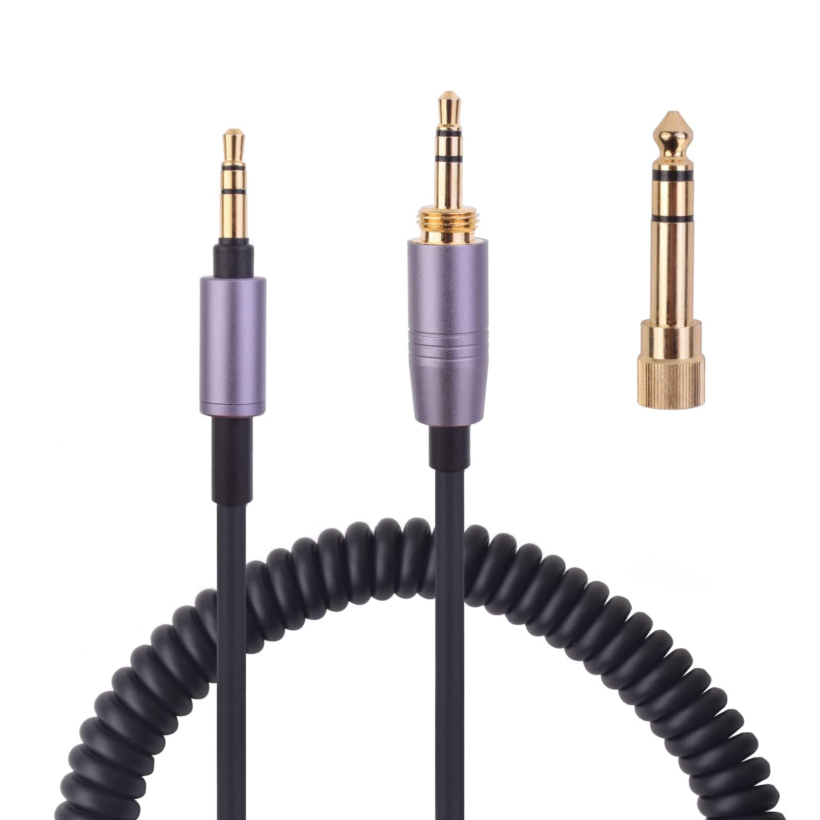 ATH-M50xBT Cable Audio Aux Cord Replacement for Audio Technica ATH-M50xBT2/M50xBTPB/ATH-M50xBT with 6.35mm Adapter Works on PS4/PS5/Switch/Xbox One/Xbox X/S/PC/Speakers(4.9Ft Extended to 14Ft)