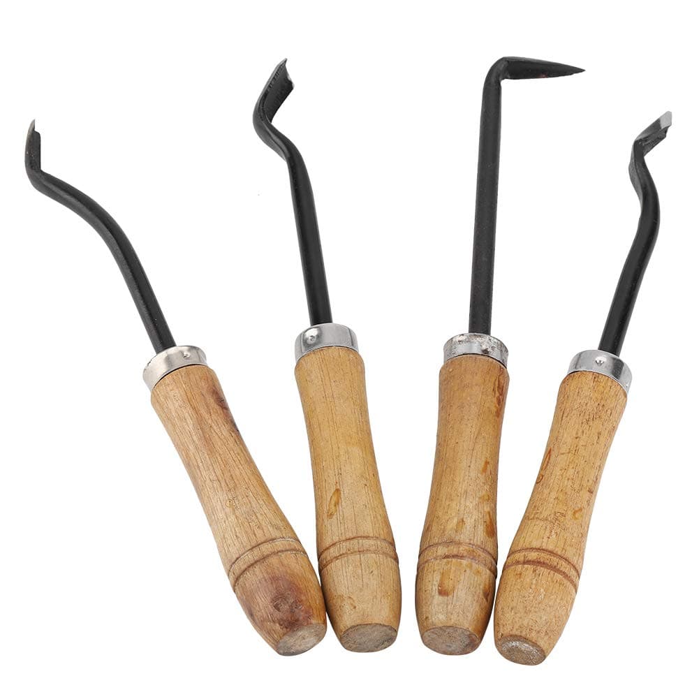 4Pcs Bonsai Tool Set Handmade Sharp Bonsai Engraving Blade Carving Chisel Steel Garden Fruit Tree Grafting Tool Kit