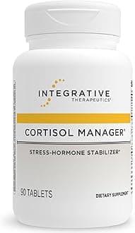Cortisol Manager - Balance Cortisol & Support Relaxation for Restful Sleep* - Includes Ashwagandha & L-Theanine for Confidence with Less Stress* - 90 Tablets (45 Servings)