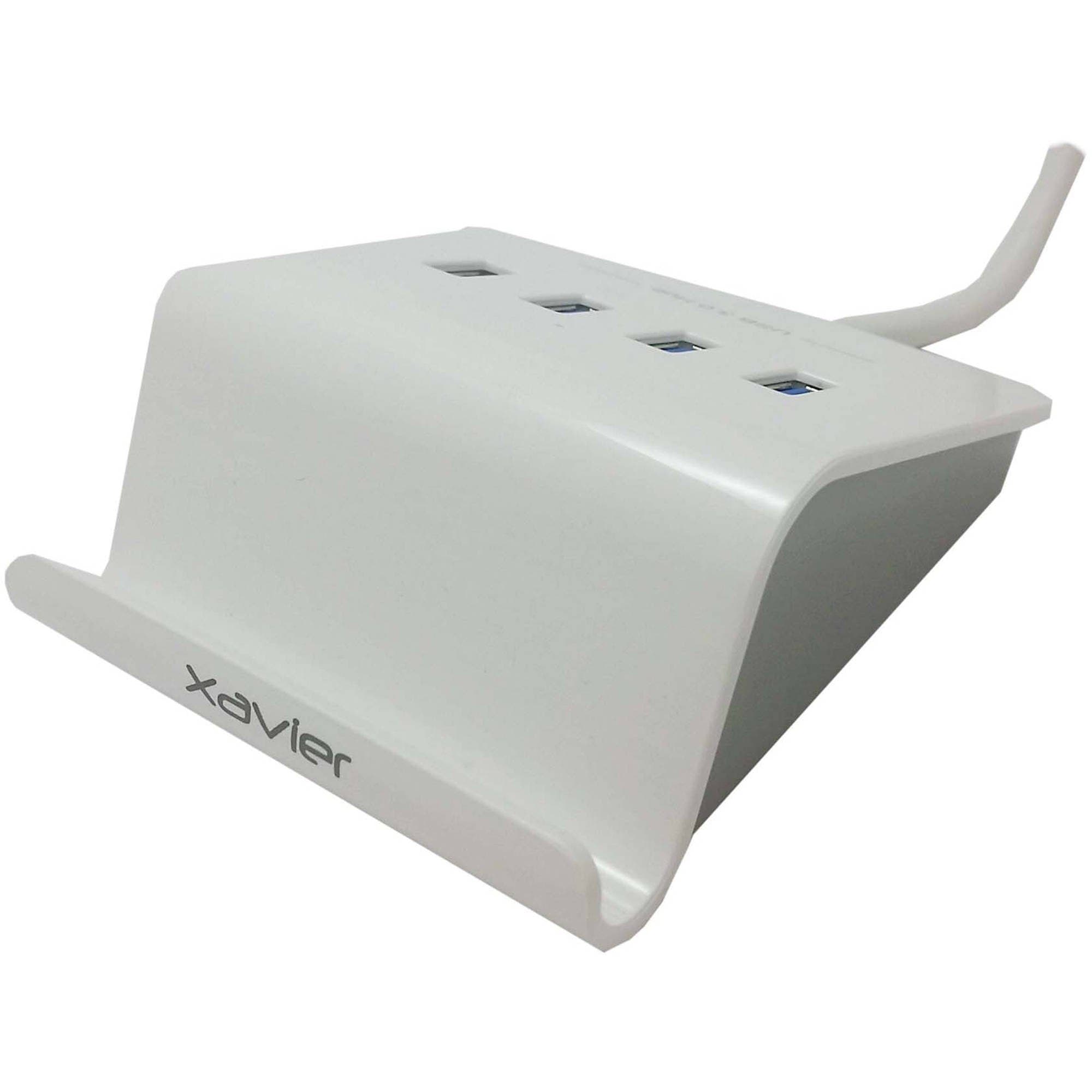 Xavier USB3-CRDLE USB Charging Hub & Cradle with OTG (White)