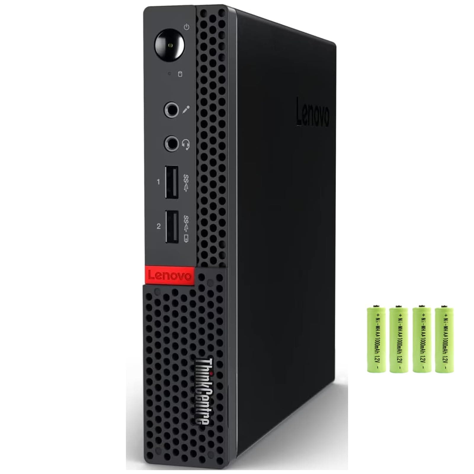 Lenovo ThinkCentre M625 Mini Desktop Computer PC [Windows 11 Pro], 2-core AMD A4-9120C(up to 2.4 GHz), 8GB RAM, 256GB PCIe SSD, AMD Radeon R4 Graphics, 2x Display Ports, 6x USB Ports, RJ-45, w/Battery