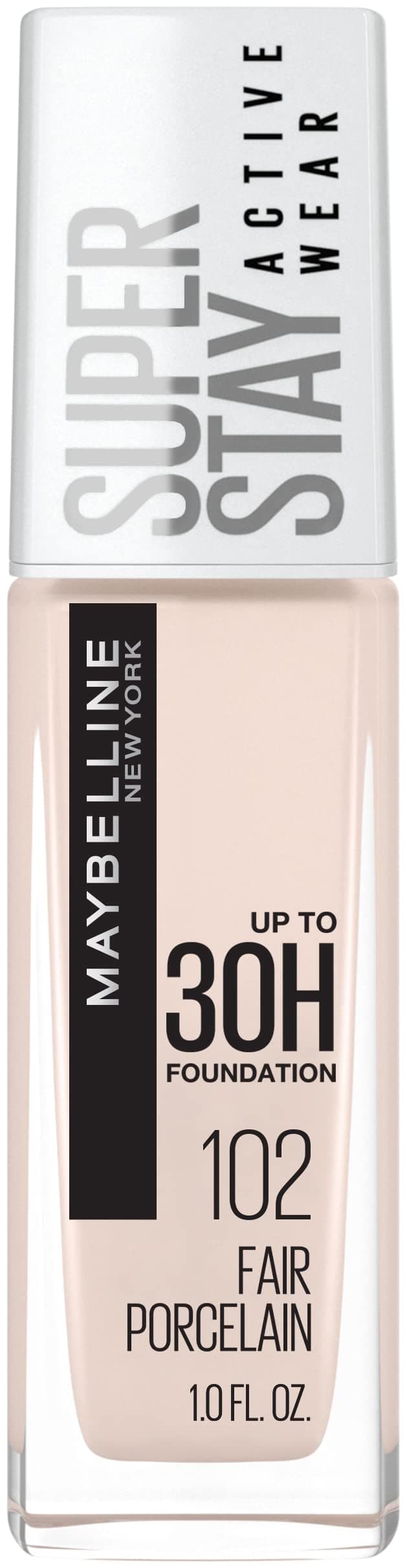Super Stay Full Coverage Liquid Foundation Active Wear Makeup, Up to 30Hr Wear, Transfer, Sweat & Water Resistant, Matte Finish, Fair Porcelain, 1 Count